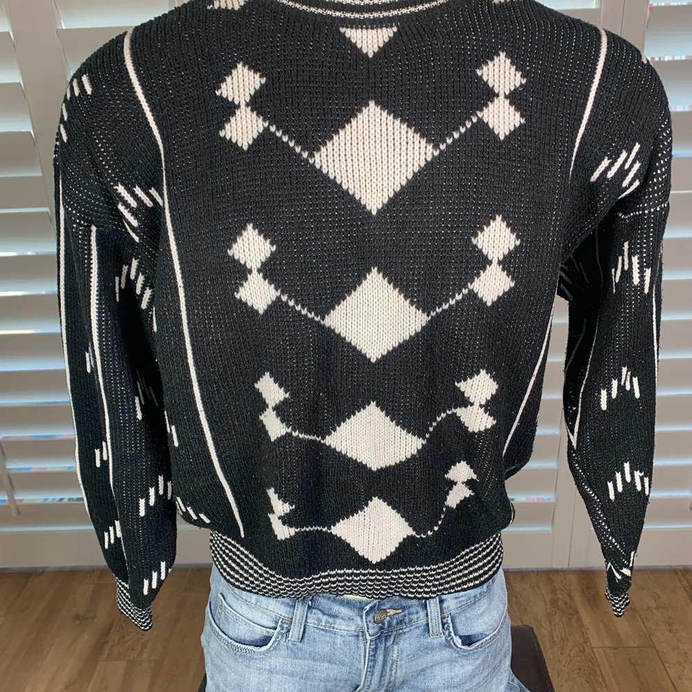 Vintage 80's Uniform Code Acrylic Sweater Large